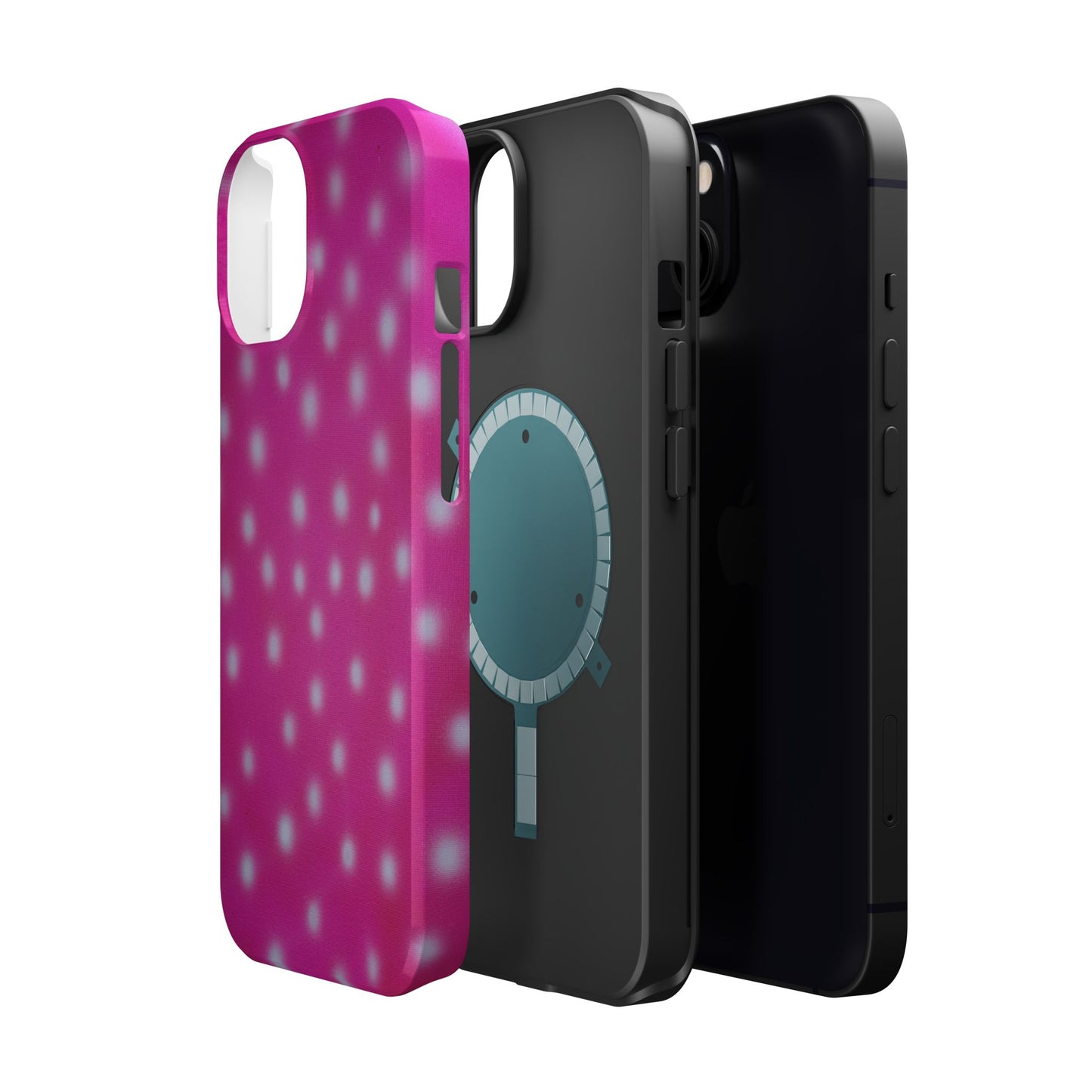 MagSafe "bubblegum polka dot" airbrush iPhone case