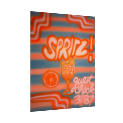 "aperol spritz" airbrush rolled print