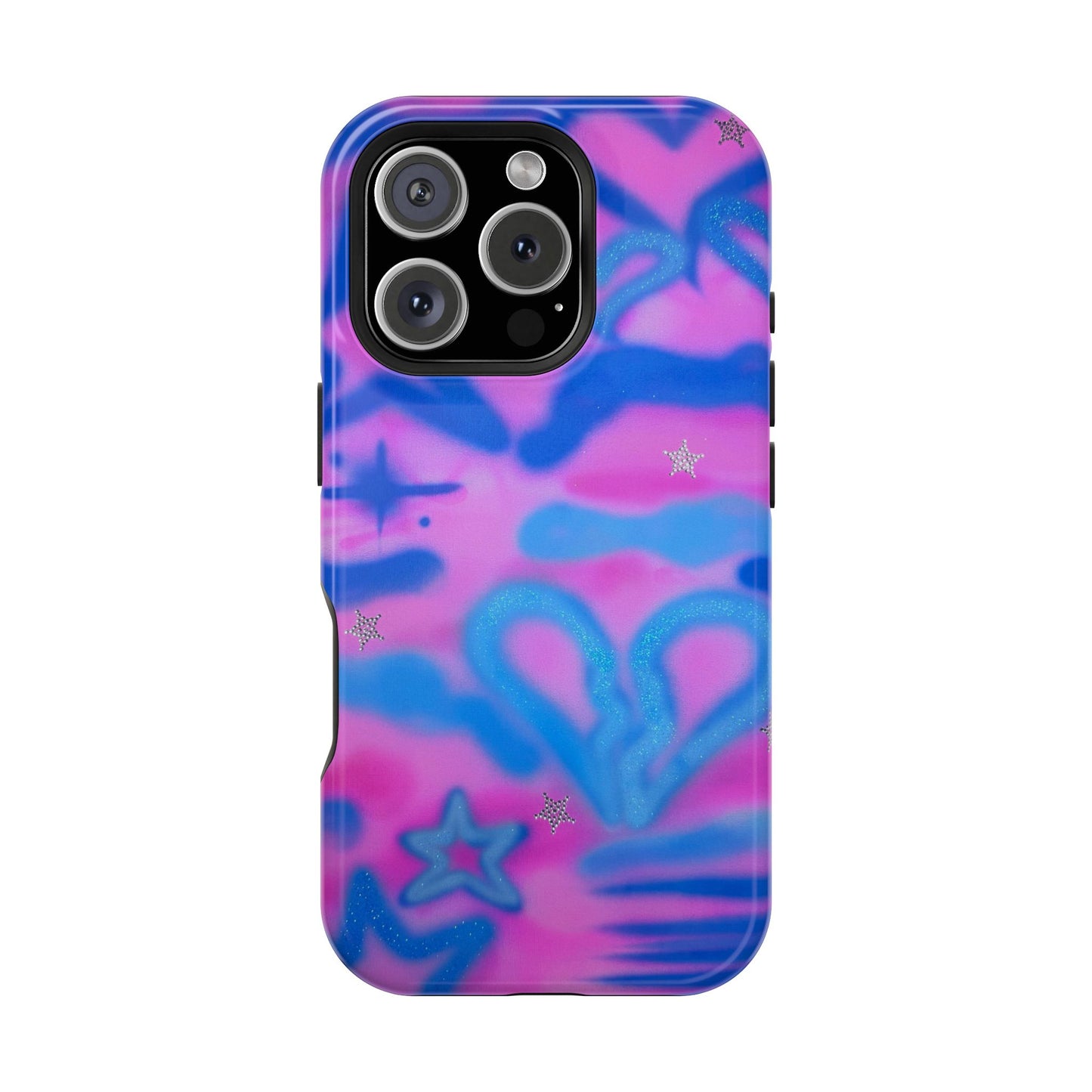 MagSafe "blue camo" airbrush iPhone case