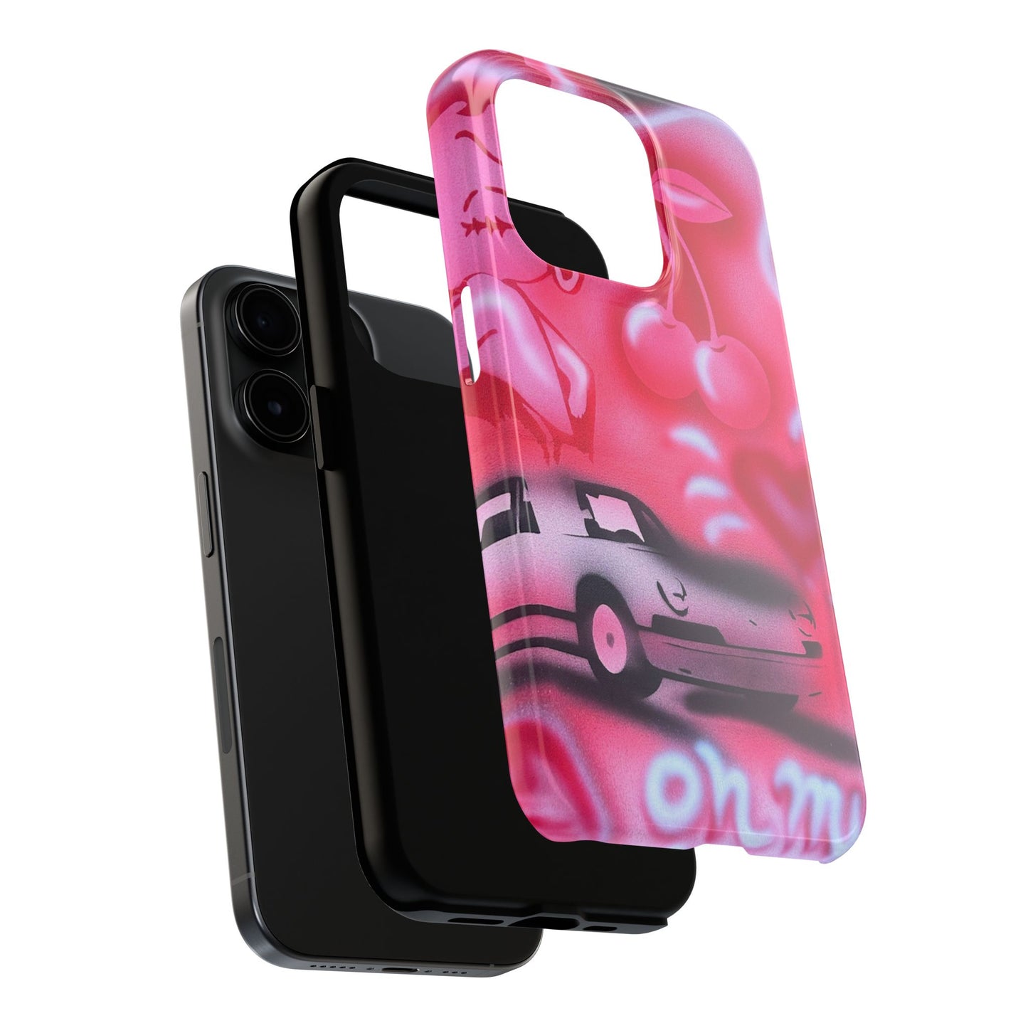 "on her way" airbrush iPhone case