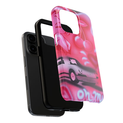 "on her way" airbrush iPhone case