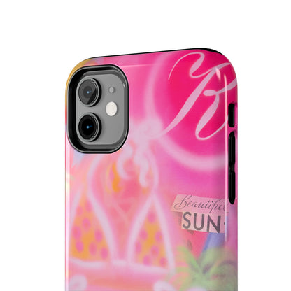 "santa monica strawberry" airbrush iPhone case