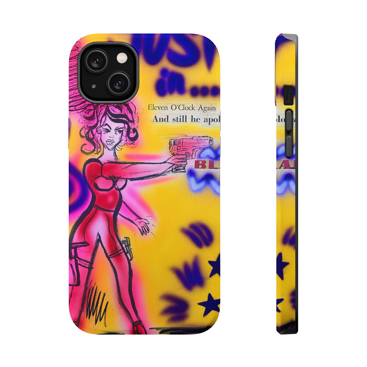MagSafe "spiraling thoughts" airbrush iPhone case