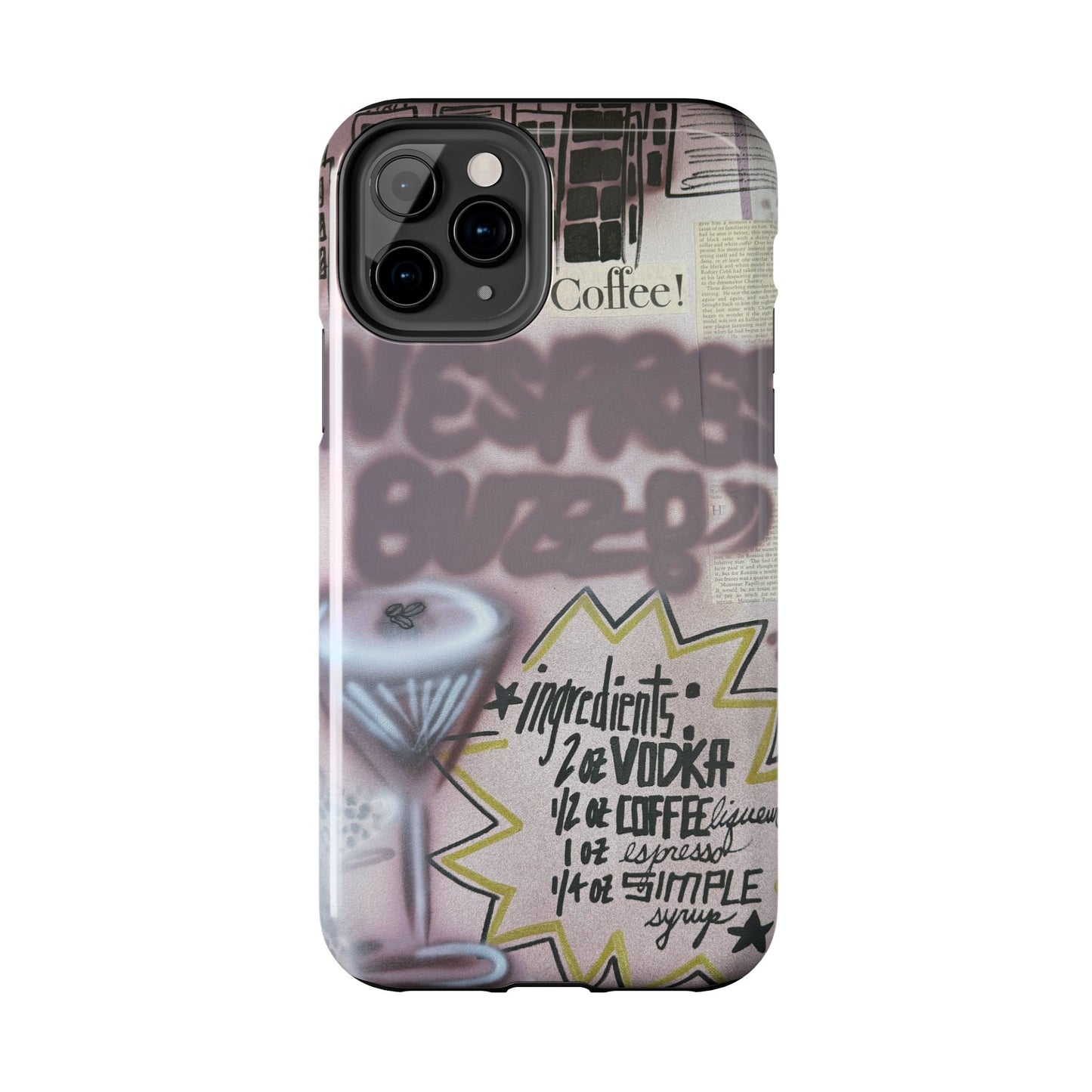 "espresso martini" airbrush iPhone case