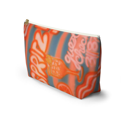 "aperol spritz pt. 2" airbrush makeup pouch