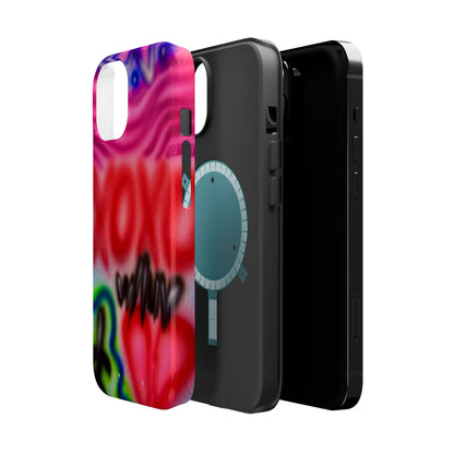 MagSafe Airbrush-iPhone-Hülle „with luv, xoxo“