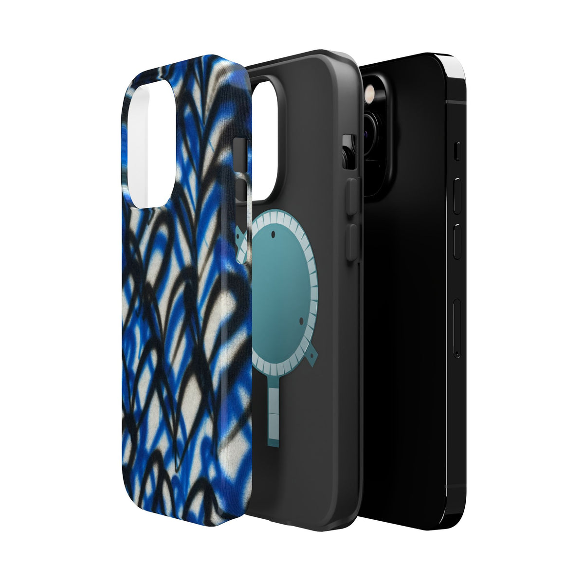 MagSafe "abstract hearts" airbrush iPhone case