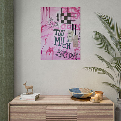 "too much motion" airbrush rolled print