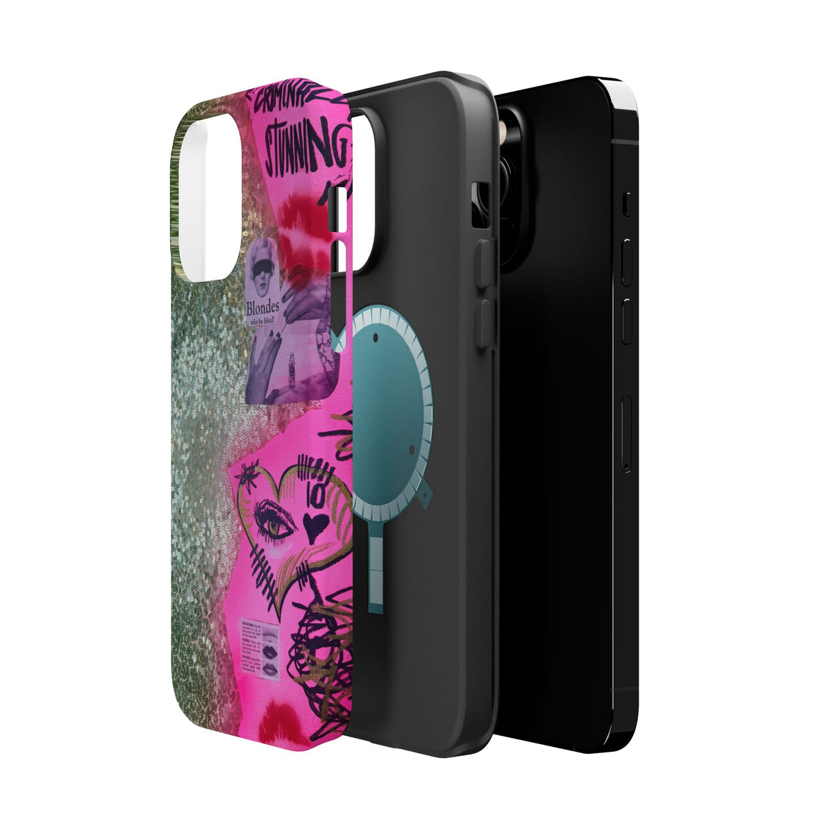 MagSafe "glitter gloss" airbrush iPhone case