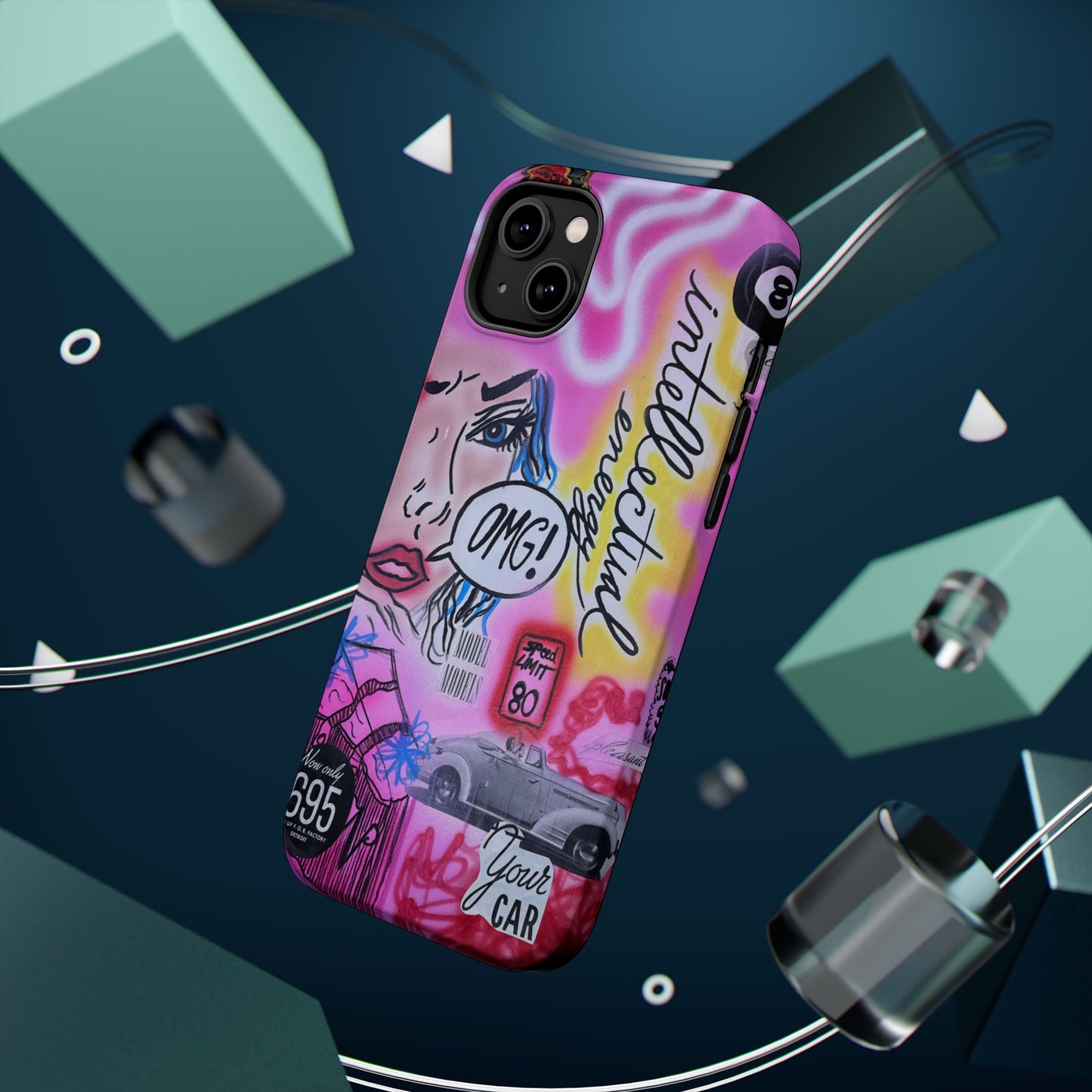 MagSafe "intellektuelle Energie" Airbrush iPhone Hülle