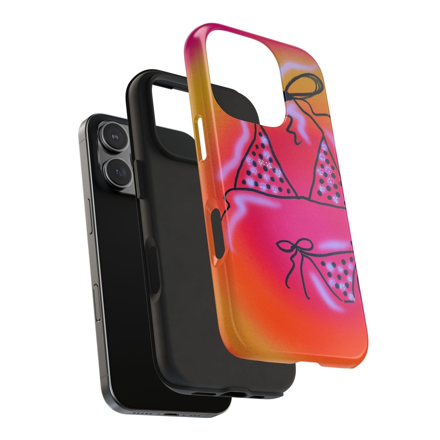 "glitter bikini" airbrush iPhone case