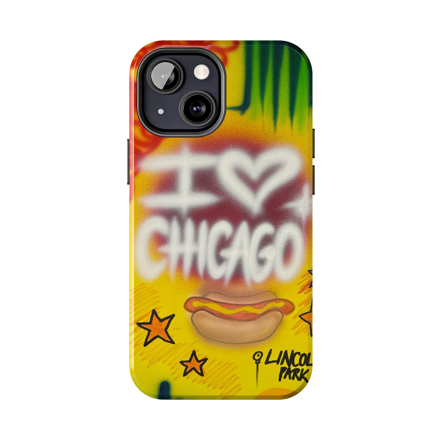 "chicago" airbrush iPhone case