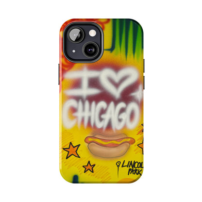 "chicago" airbrush iPhone case