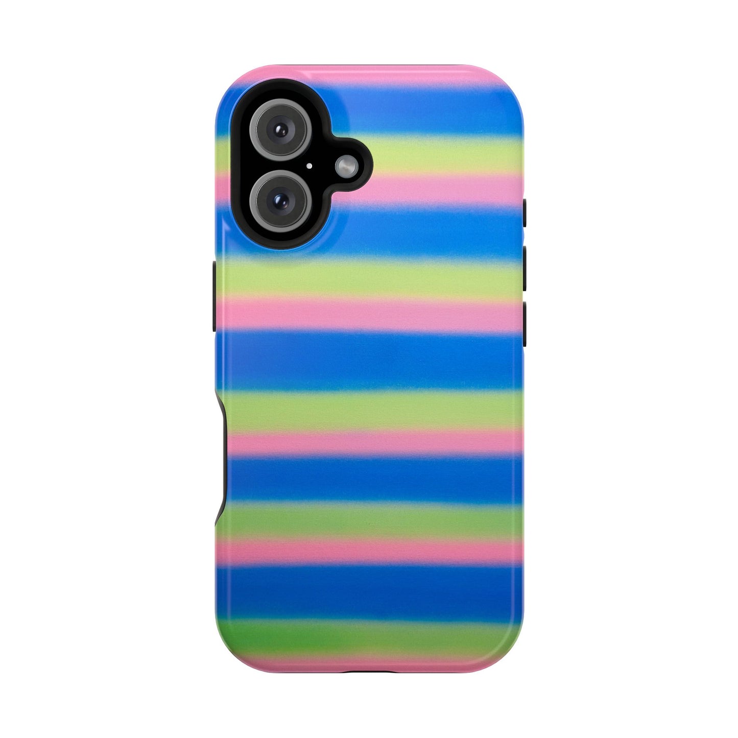MagSafe "sherbet stripes" airbrush iPhone case