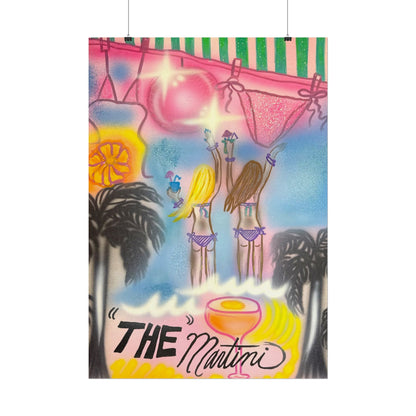 "kinis & tinis" airbrush rolled print