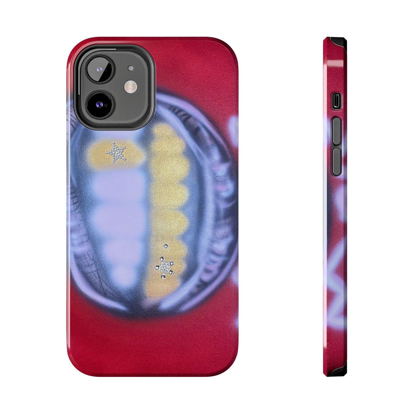"bite me bling" airbrush iPhone case