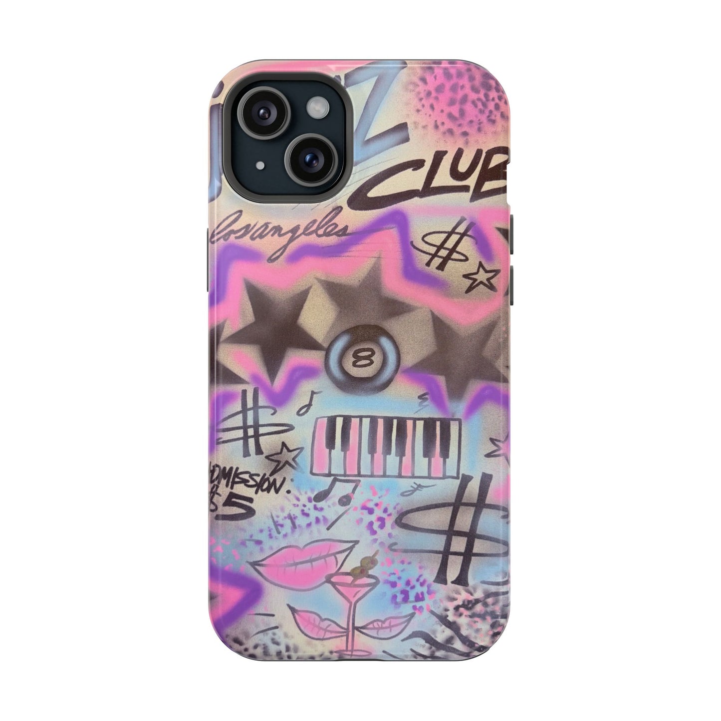 MagSafe "jazz club" airbrush iPhone case