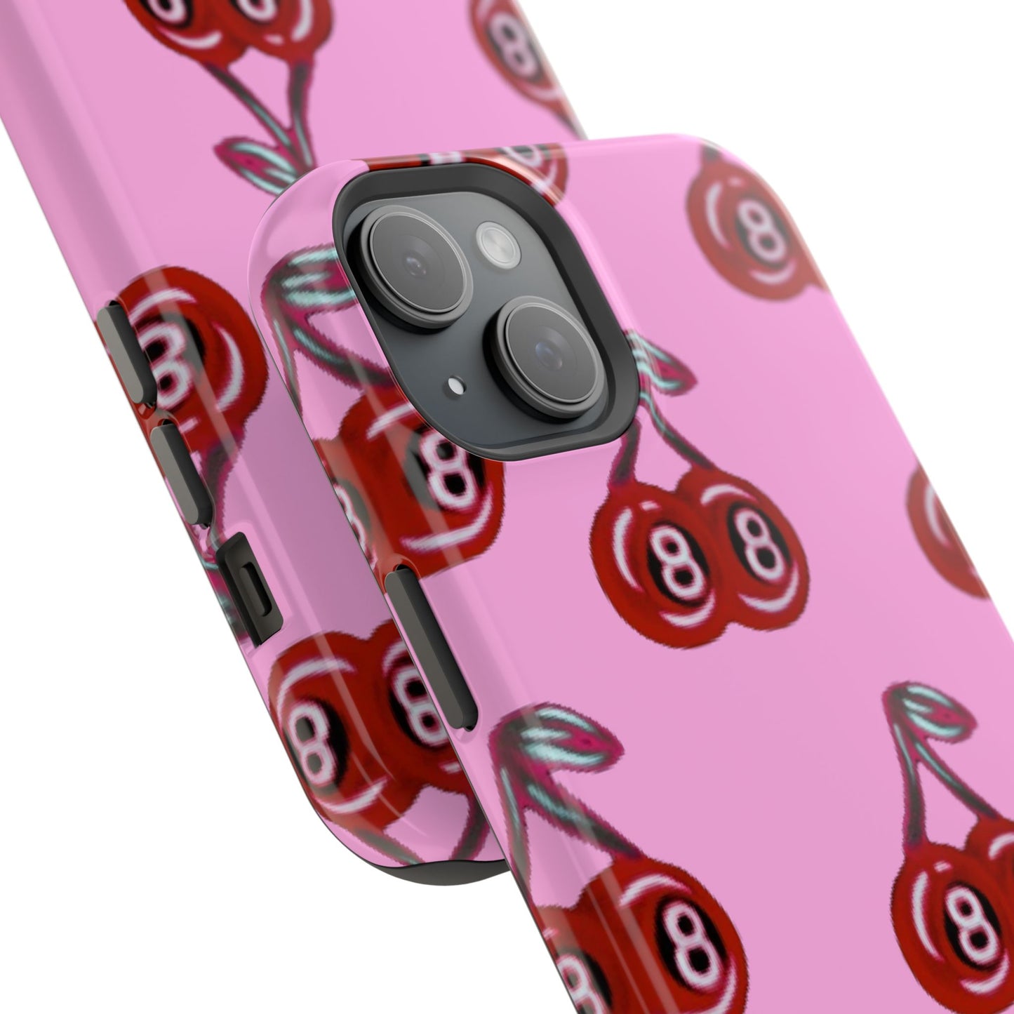 MagSafe "cami cherry pink" Airbrush iPhone Hülle