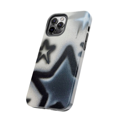 "black & white stars" airbrush iPhone case