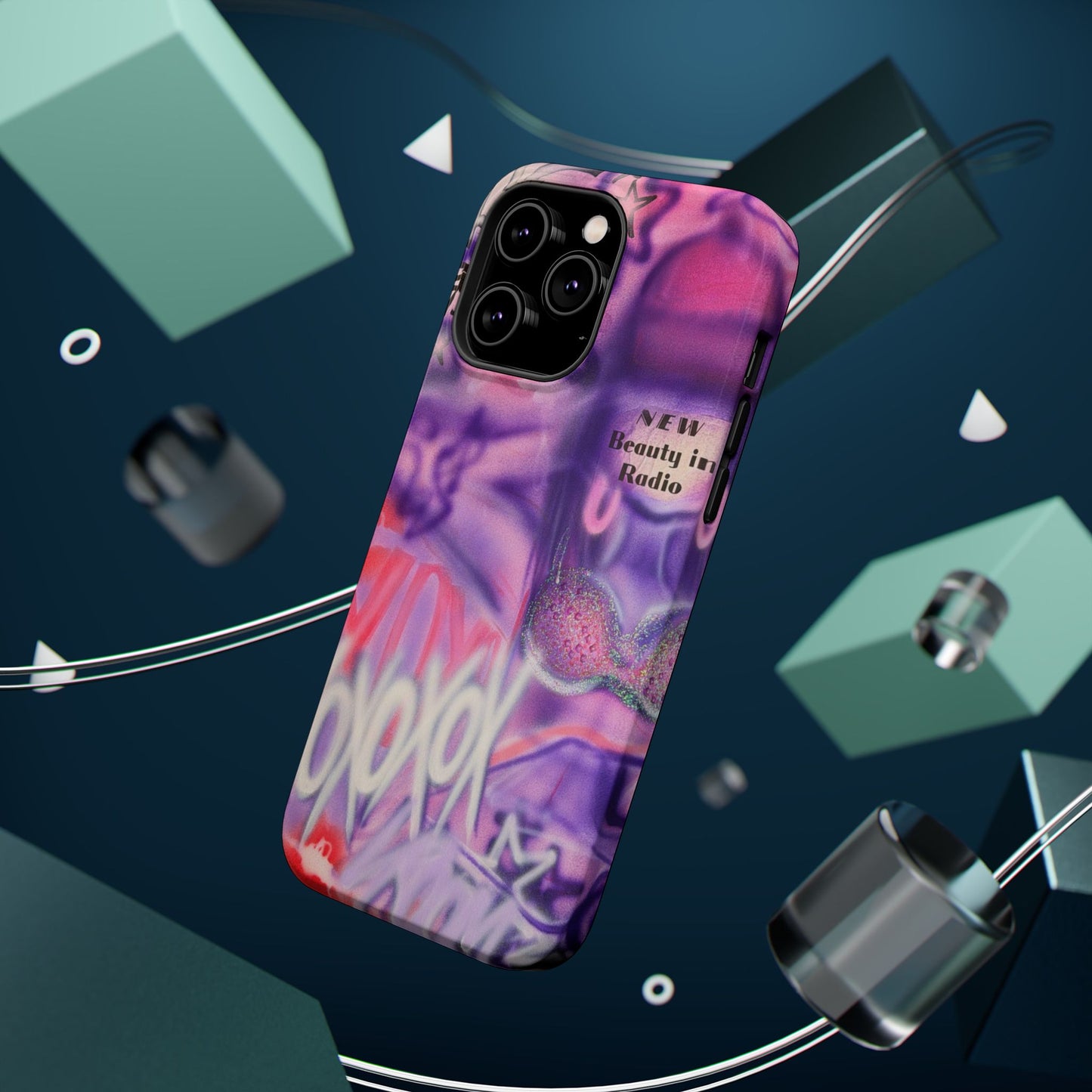 MagSafe "mic check" airbrush iPhone case
