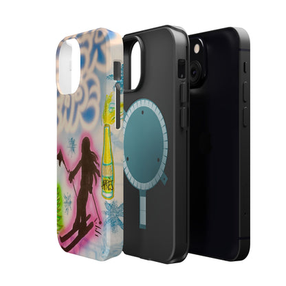 MagSafe "winter escape" airbrush iPhone case