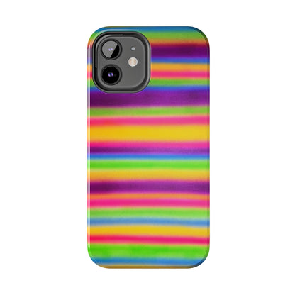 "colorful stripes" airbrush iPhone case