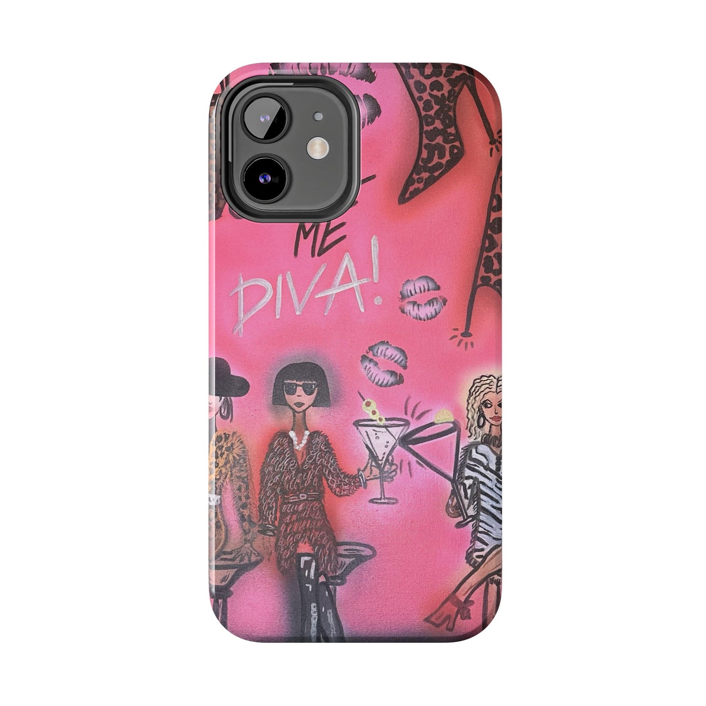 "party diva" airbrush iPhone case