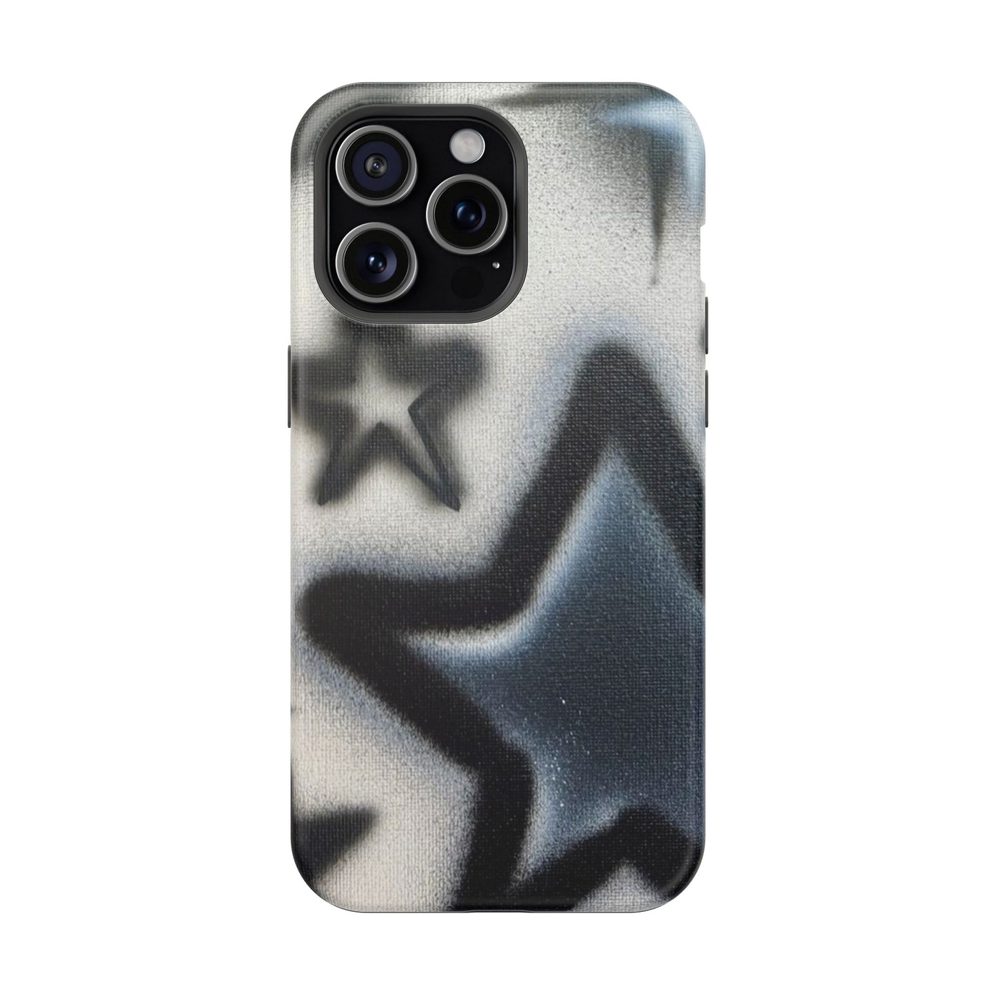 MagSafe "black & white stars" airbrush iPhone case