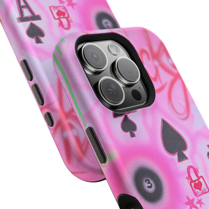 MagSafe "lucky ace" airbrush iPhone case