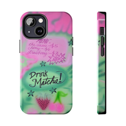 "matcha!" airbrush iPhone case