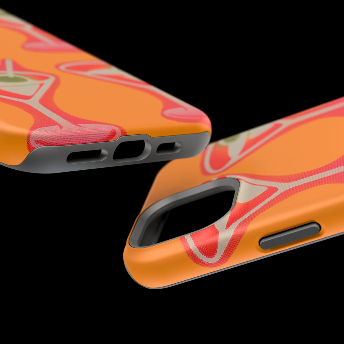 MagSafe "geschüttelt, nicht gerührt" Airbrush iPhone Hülle