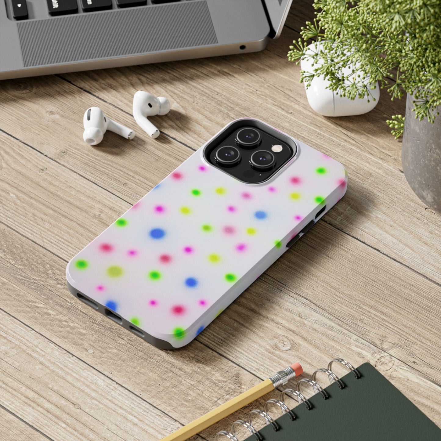 "birthday cake polka dot" airbrush iPhone case