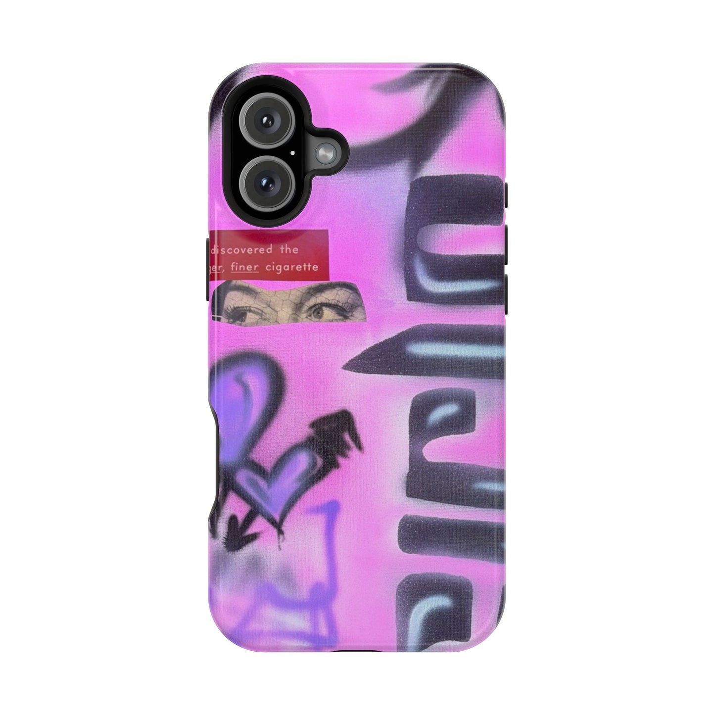MagSafe "purple princess" airbrush iPhone case