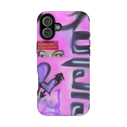 MagSafe "purple princess" airbrush iPhone case