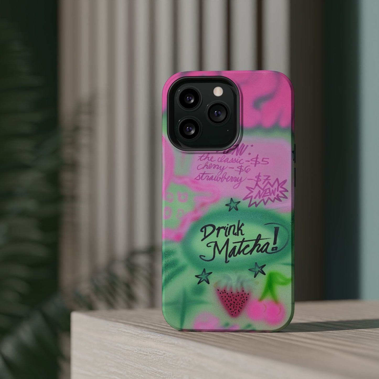 MagSafe "matcha!" airbrush iPhone case