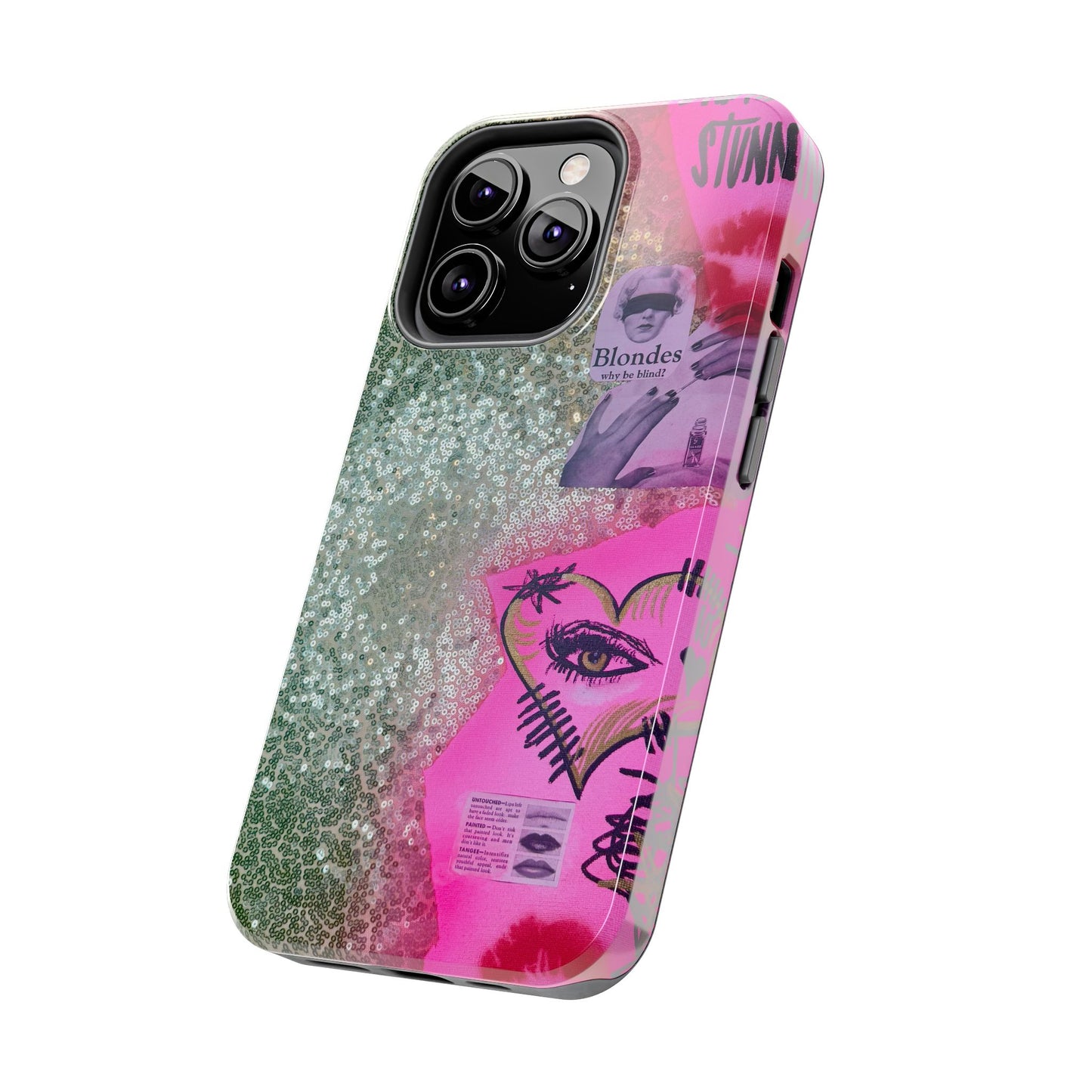 "glitter gloss" airbrush iPhone case
