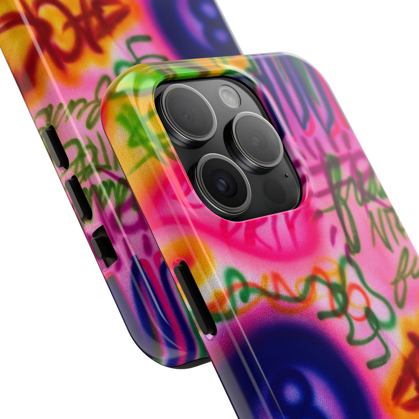 "colorful chaos" airbrush iPhone case