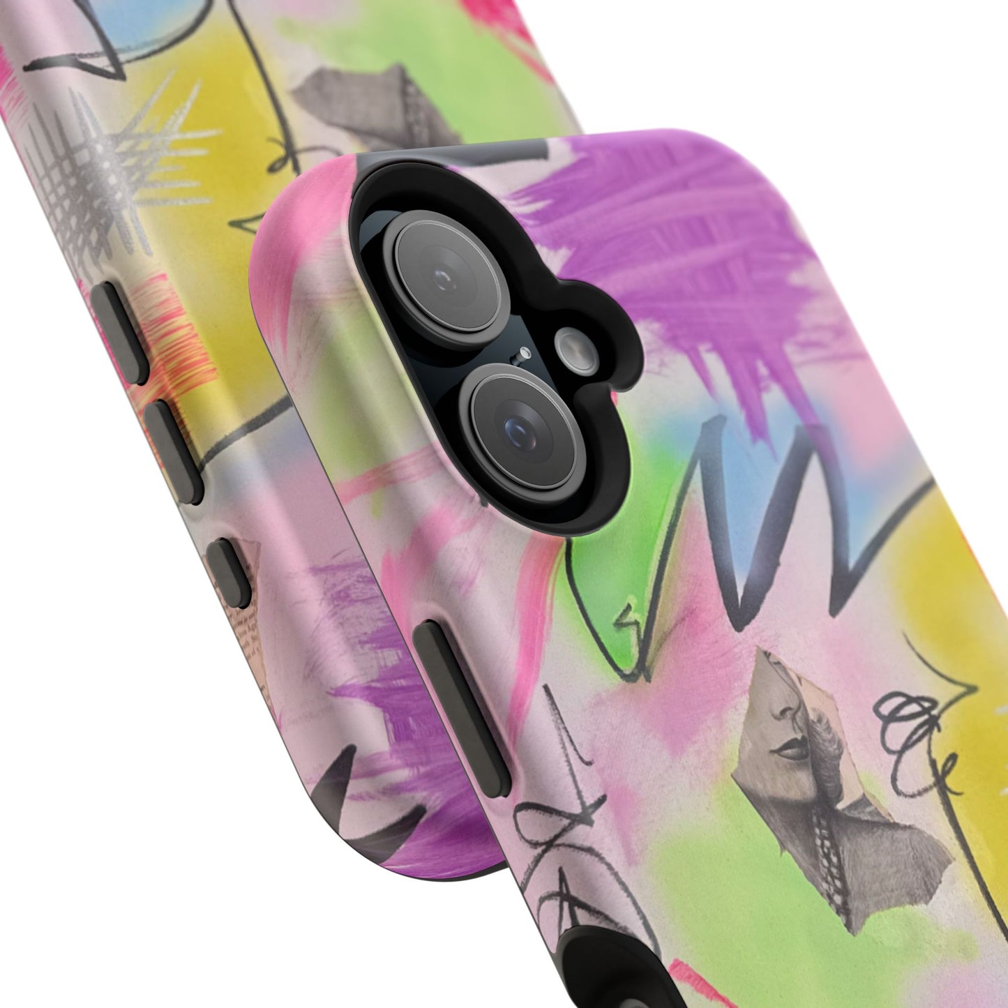 MagSafe "pastel static" airbrush iPhone case