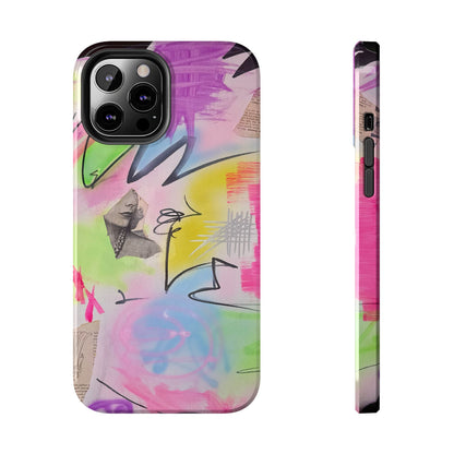 "pastel static" airbrush iPhone case