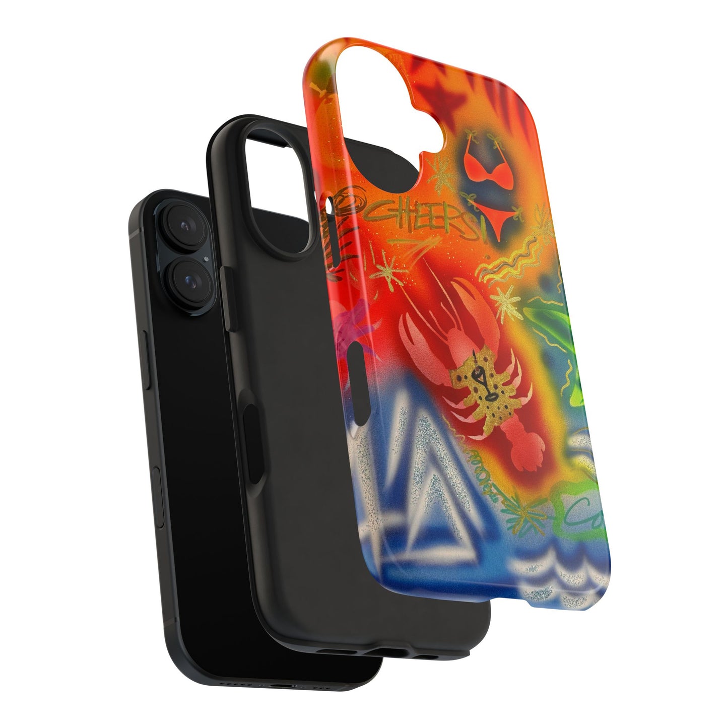 "tipsy lobster" airbrush iPhone case