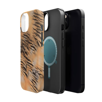 MagSafe "neutral tiger" airbrush iPhone case
