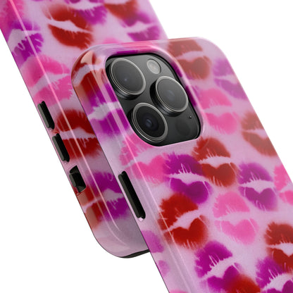 "mwah" airbrush iPhone case