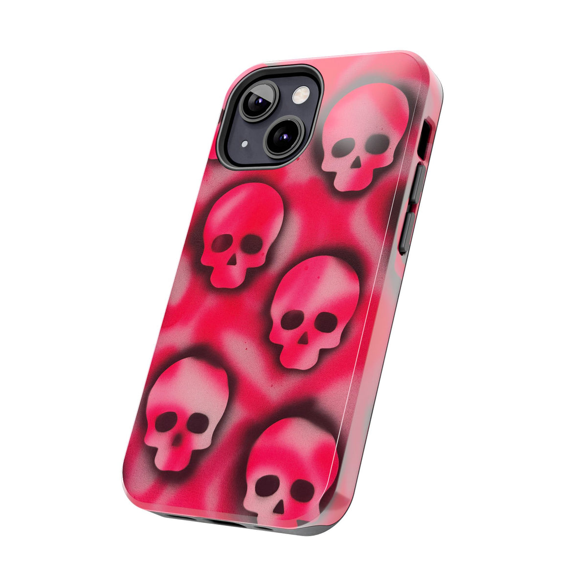 "pink skully" airbrush iPhone case