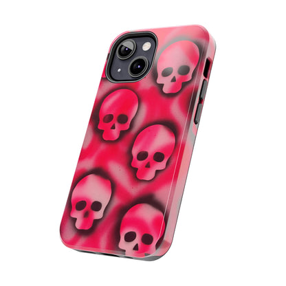 "pink skully" airbrush iPhone case