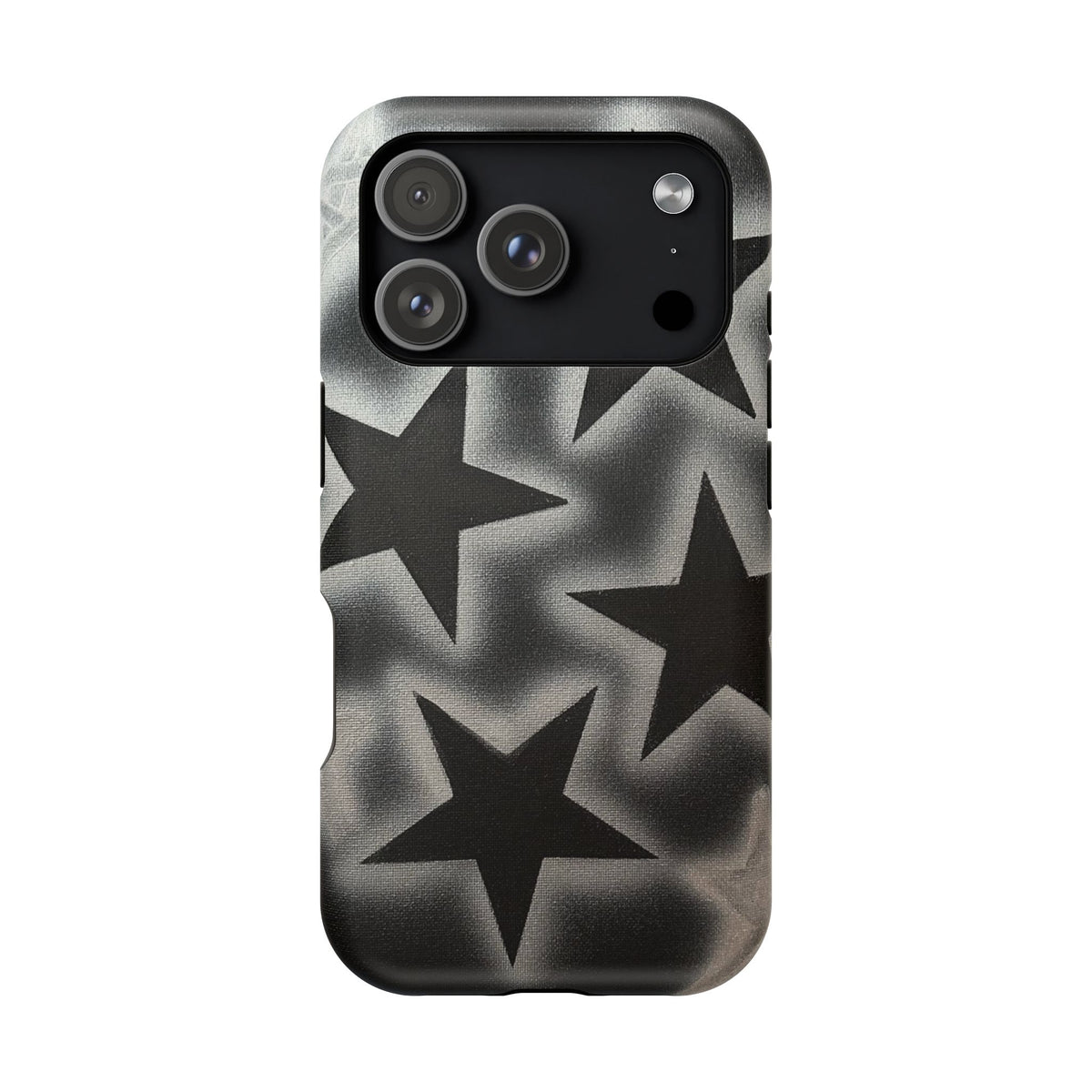 MagSafe "chrome stars" airbrush iPhone case