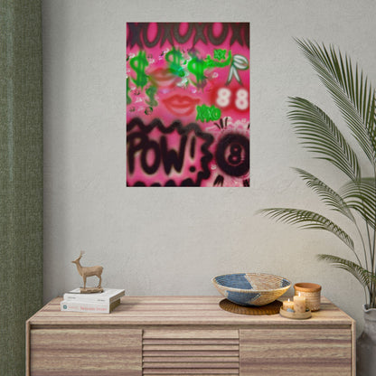 "electr!c dreamz" airbrush rolled print
