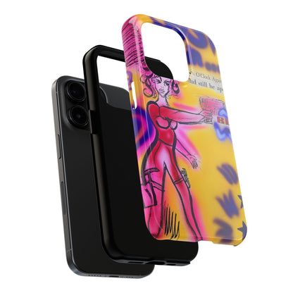 "spiraling thoughts" airbrush iPhone case