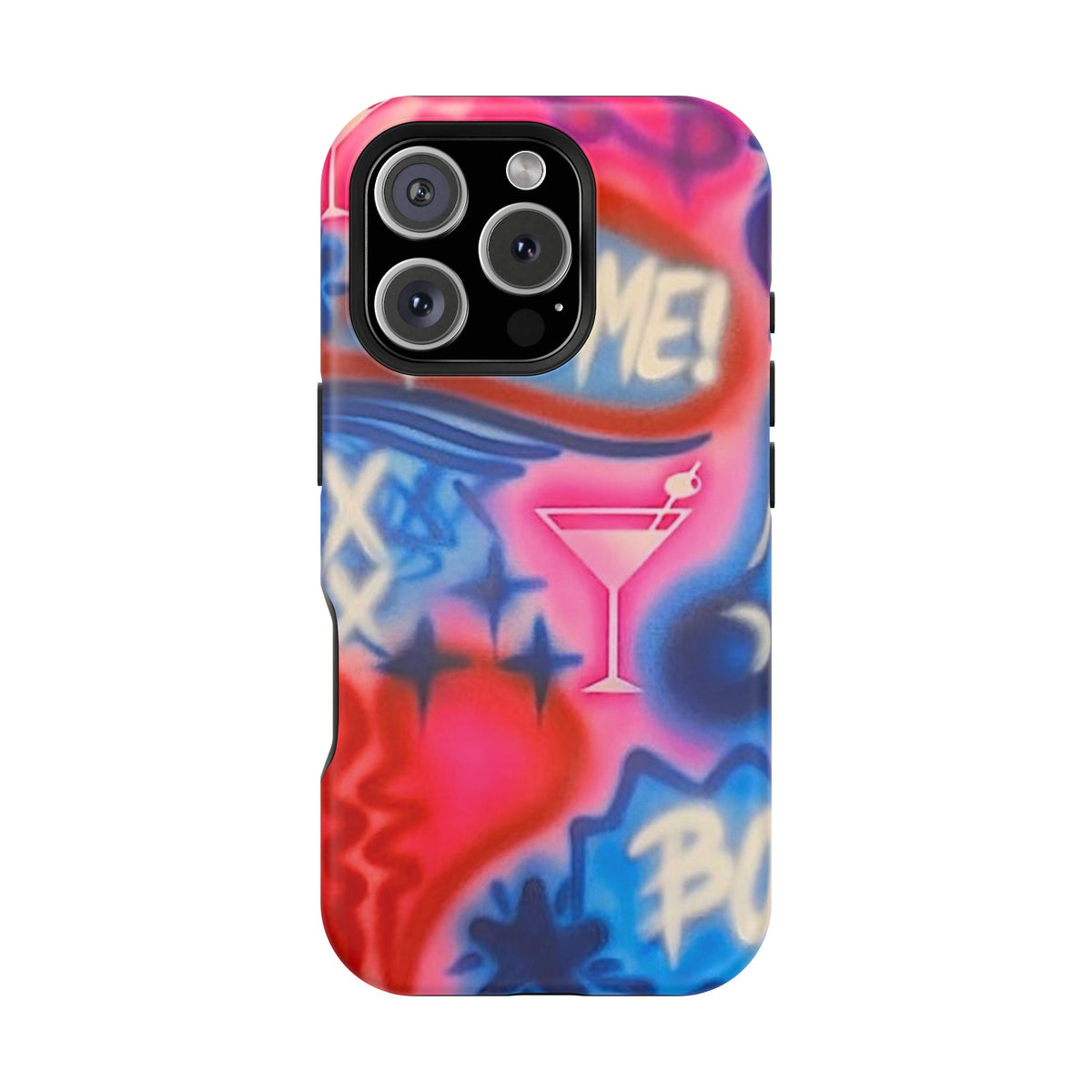 MagSafe "kiss me pt. 2" Airbrush iPhone Hülle