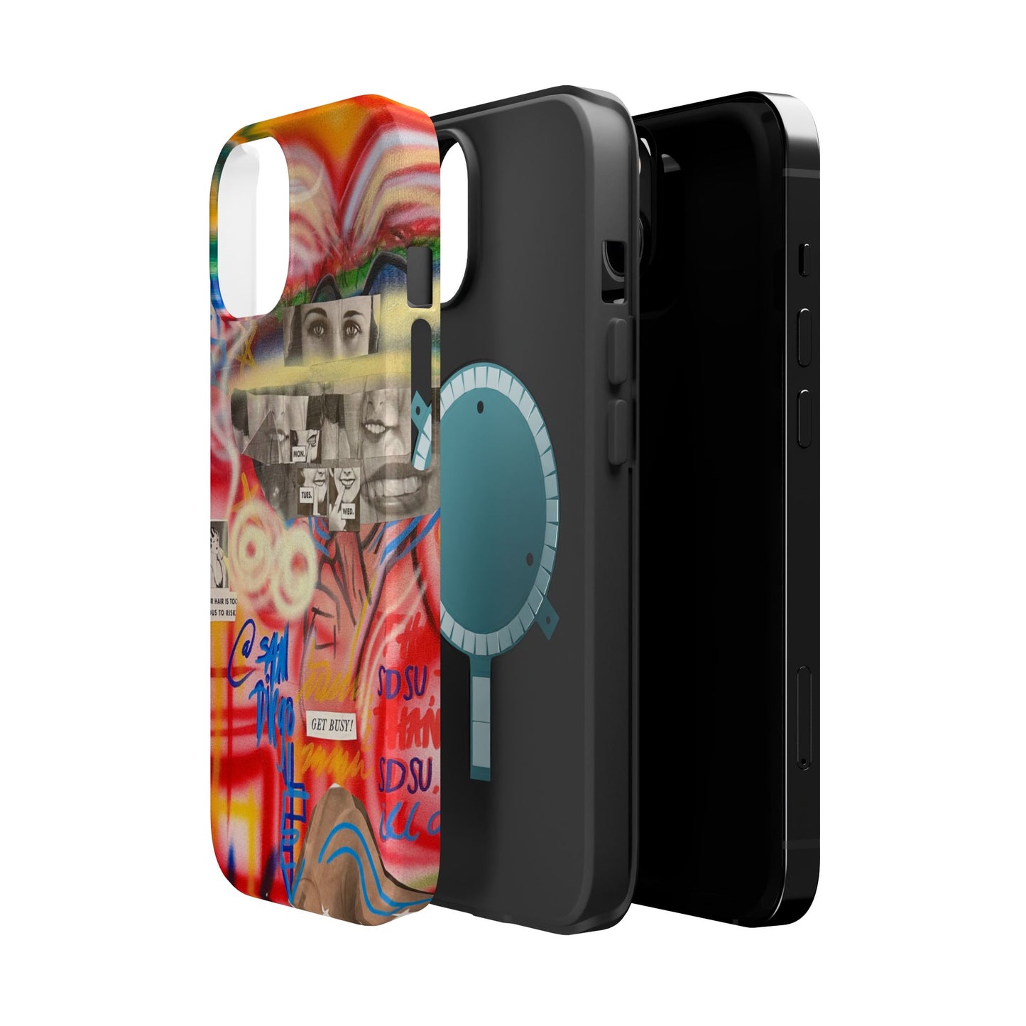 MagSafe Limited Edition "Get Busy" Airbrush iPhone Hülle