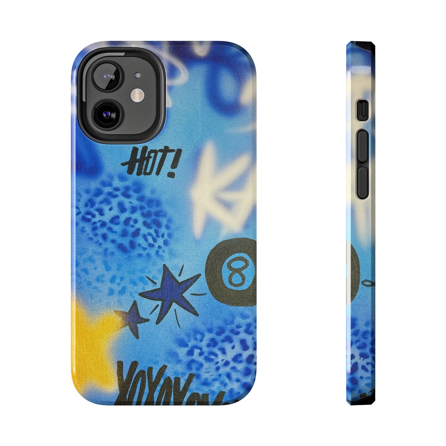 "brilliant blues" airbrush iPhone case